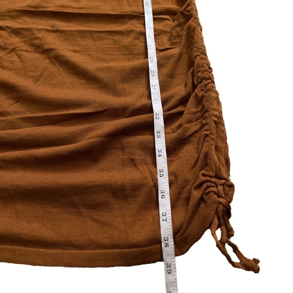 New Cognac Dress with Ruched Sides will fit Size Small to Large - Picture 3 of 4